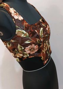 burnout velvet corset top 34 to 36