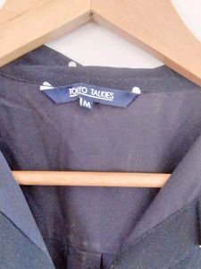 Tokyo Talkies Navy Blue Polka Dot Dress