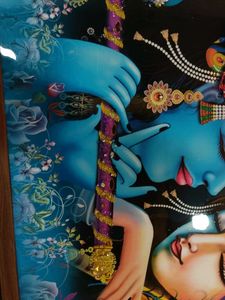 Framed Krishna &amp; Radha Art