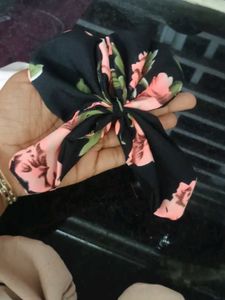 Handmade Fabric Hair Bows (Set of 4)