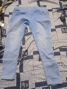 Light Wash Denim Jeggings