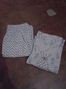 Kurta Set Women Girls Pant Kurti Cotton