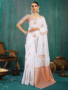 Silk Blend Kanjivaram Saree w/o blouse