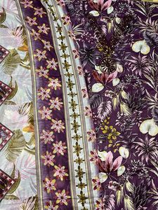 Floral & Striped Fabric
