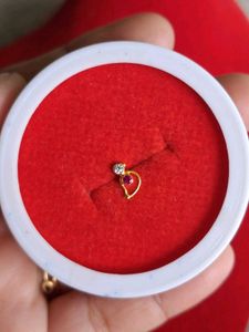 Nose Pin Gold Parrot Design
