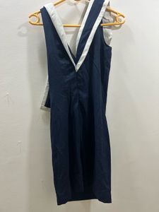 Chic Navy &amp; White Dress