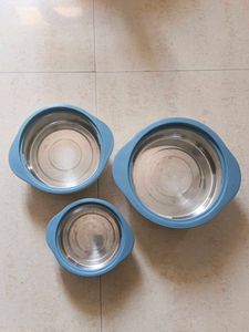 Set Of Three Castrol | Hot And Cold Pot