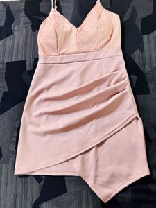 Women Fit Pink Midi Dress