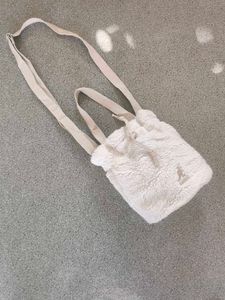 Kangol Cream Sherpa Bucket Bag