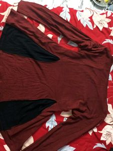 Maroon Long Sleeve Top