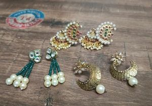 Combo Of 3 Earrings