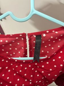 Red Polka Dot Top