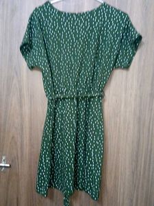 Green Polka Dot Mini Dress