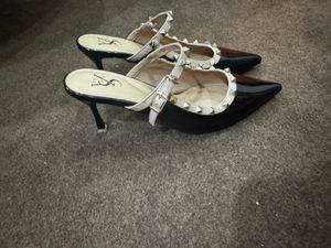Black Studded Heels