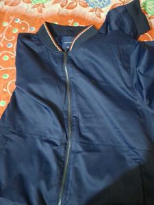 Navy Blue Bomber Jacket