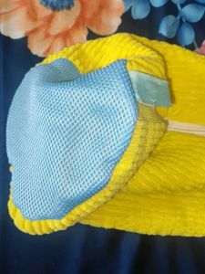 Yellow &amp; Blue Terry Shoe Washing Bag Accessory