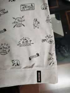 White Woolen T Shirt For 8-10 Year Old Boy