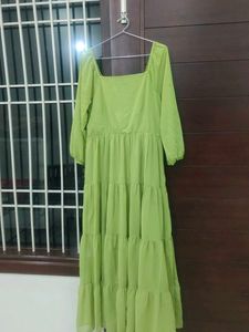 Green Tiered Maxi Dress