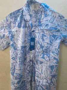 Brand New DNMX Blue Printed Shirt – Stylish & Comf