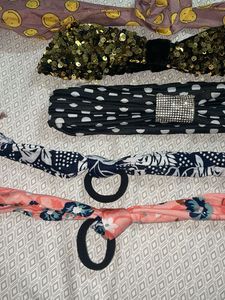 hair bands and hai ties
