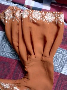 Mix Cotton Fabric With Heavy Resham Kadhai Suit
