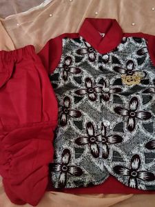 Boys Red Floral Shirt