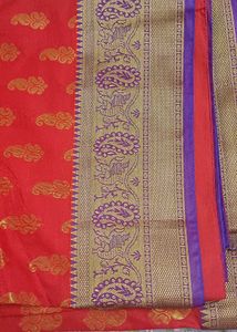 Festive Jhari Booti Woven Saree, Designer Blouse