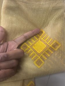 Elegant Embroidered Saree