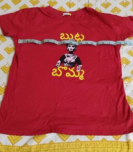 Bewakoof Red Graphic Print Tee