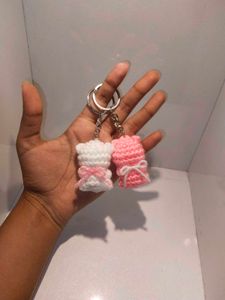 Crochet Mini Bear Keychains 💕