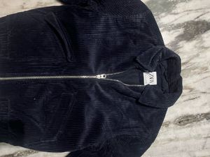 Zara Navy Corduroy Jacket