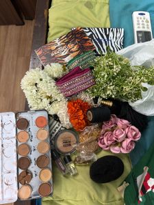 Random Makeup And Hair Accessories