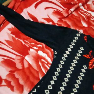 Floral Patterned Knit Sweater