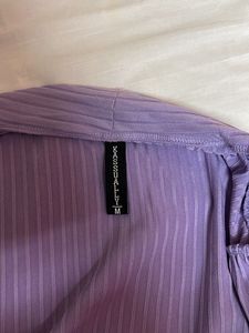 lavender Ribbed Cardigan