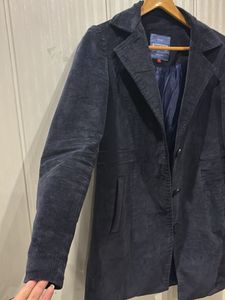 Vintage Blue Corduroy Coat S-M