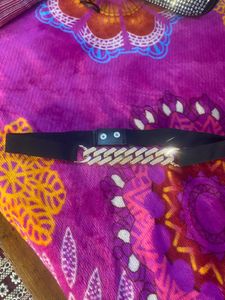Stylish Black Elastic Belt
