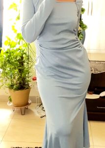Elegant Blue Maxi Dress
