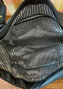 Black Studded Crocodile Tote Bag