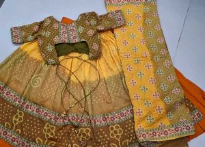Floral Bandhani Chaniya Choli Set