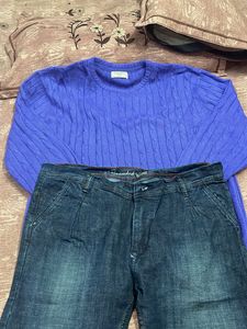 Combo set of men sweater and jeans