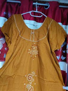 Comfortable Mustard nighty