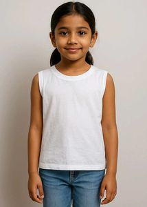 ZARA Sleeveless Kids Cotton Top – Size 6–7 Years