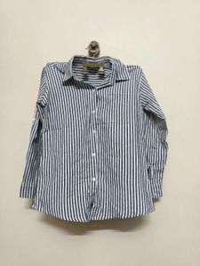 Grey And White Strip Shirt