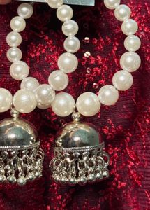 Pearl Jhumka Earrings