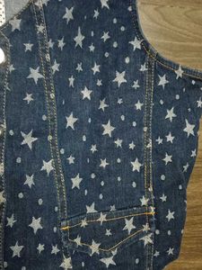 Denim Star Vest