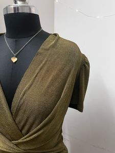 Olive Shiny Body Suit
