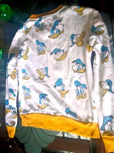 Donald Duck Print Sweatshirt