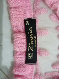 Pink Lace Shrug