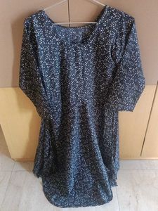 Fit &amp; Flare Dress/Kurti With Latkan In Belt