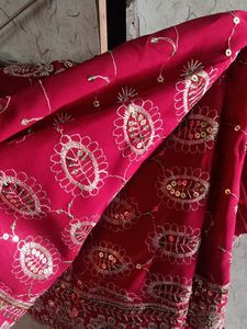Heavy Work Wedding Saree For Women